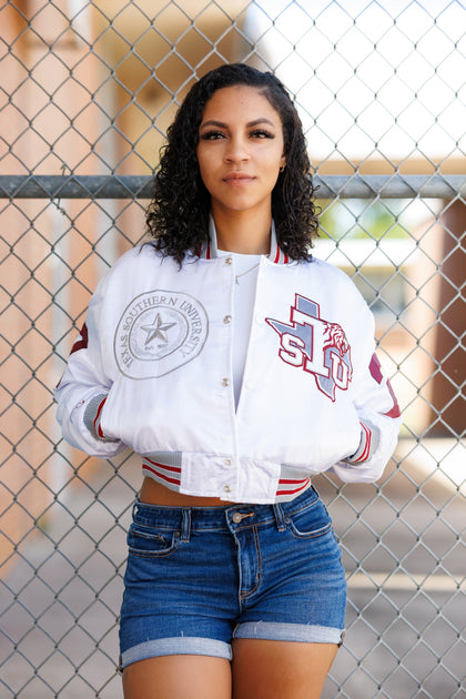 Texas Southern Limited Edition Cropped Satin Jacket