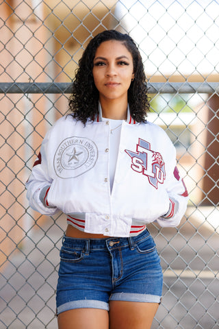 Texas Southern Limited Edition Cropped Satin Jacket (PREORDER)