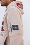 Embroidered Morehouse Hoodie in Khaki