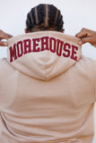 Embroidered Morehouse Hoodie in Khaki