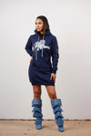 Embroidered Jackson State Hoodie Dress
