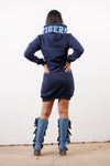 Embroidered Jackson State Hoodie Dress
