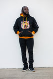 Grambling Embroidered Hoodie in Black