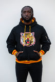 Grambling Embroidered Hoodie in Black