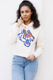 Savannah State Cropped "Big Logo" Chenille Hoodie