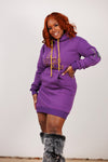 Embroidered Alcorn State Hoodie Dress