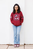 Embroidered  SC State Hoodie in Garnet