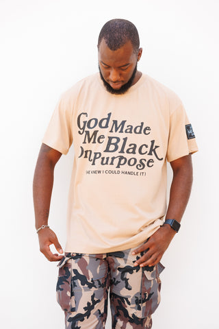 Black on Purpose PREMIUM Tee in Cream