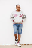 Morehouse Limited Edition Full-Size Satin Jacket in Gray
