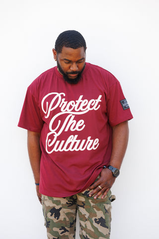 Protect The Culture PREMIUM Tee Maroon