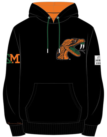 FAMU Embroidered "Building Champions" Hoodie in BLACK (PREORDER)