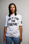 Heavyweight PUFF PRINT Culture Tee White/Black (Premium Tee)