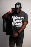 Protect Black Women V2 Tee in Heather Black