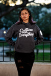 BR "Culture Over Everything" Essentials Hoodie in Dark Heather