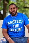 The Royal Blue Protect the Culture tee